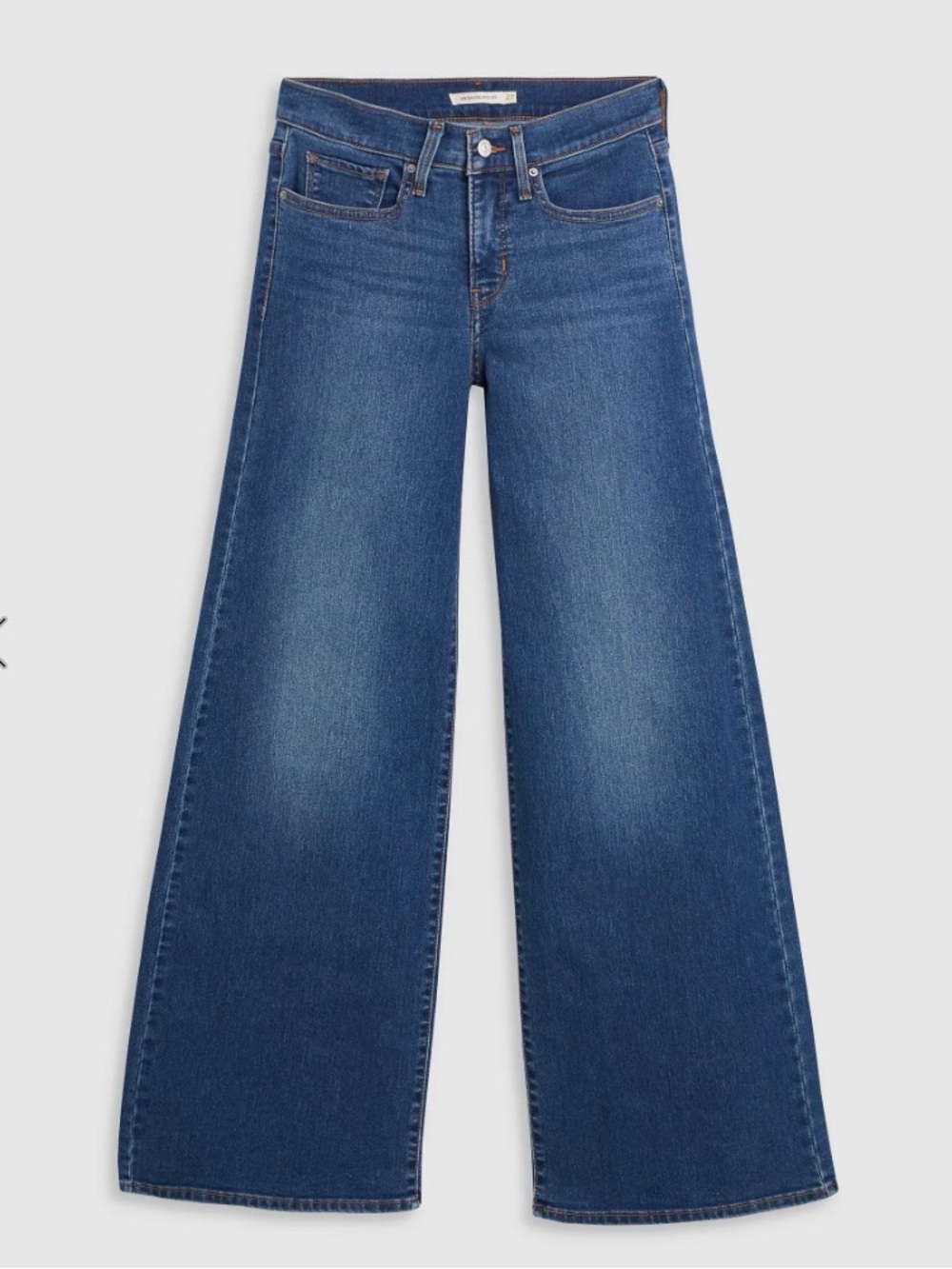 Levi's X Free people Dark Blue Wide-Leg High-Rise Jeans